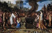 LASTMAN, Pieter Pietersz. Orestes and Pylades Disputing at the Altar s oil on canvas